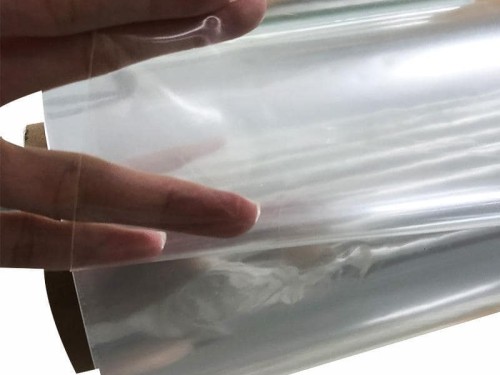贊晨廠家現貨供應TPU高透明高彈性手袋膜化妝包面料吹氣膜材料