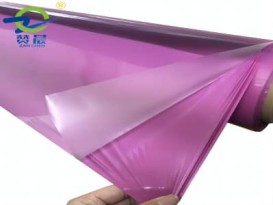 TPU布料薄膜彩色透明防水雨衣紅藍(lán)黃紫粉紅色冰藍(lán)熒光膜 離型膜